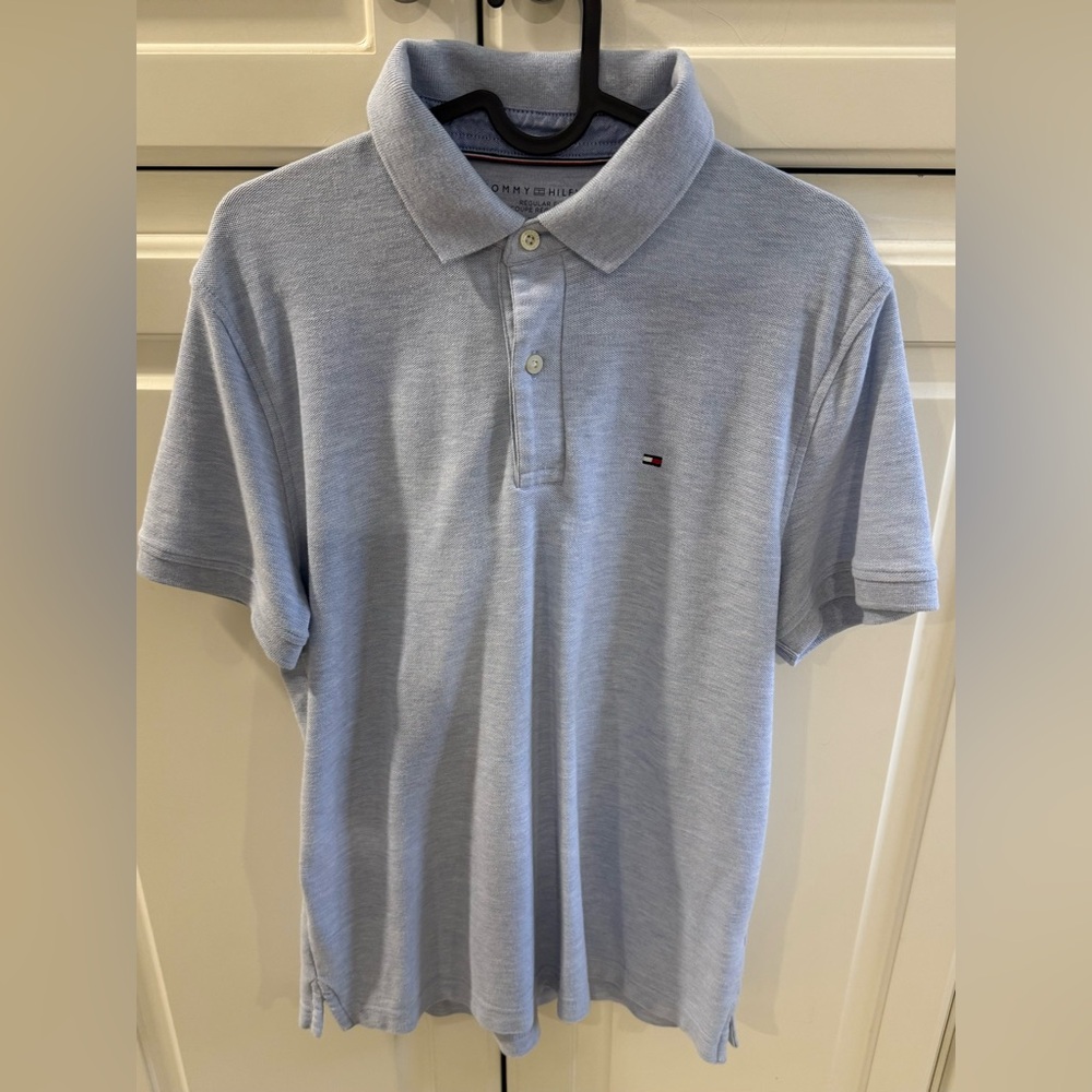 Tommy Hilfiger Men's Sky Blue Polo Shirt
